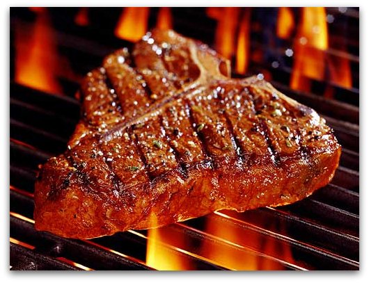 Delicious T-bone Steak from Maple Bay Farm in Duncan, BC